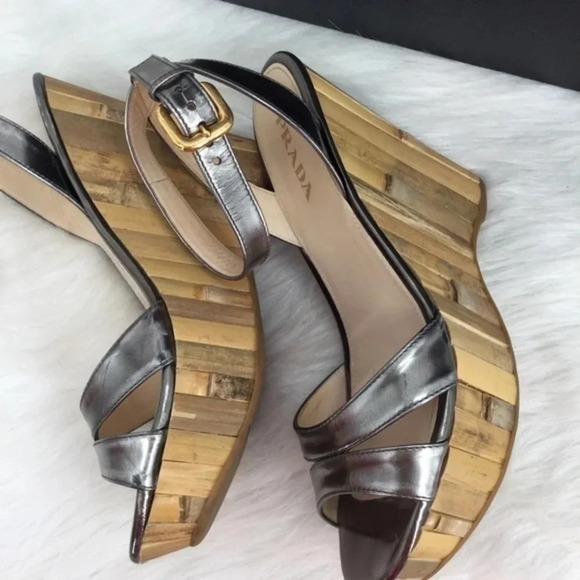 Prada Calzature Donna Wedge Sandal - Picture 5 of 7